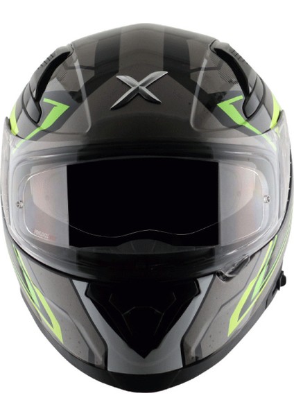 Apex Road Trip Kask Grey Neon Green