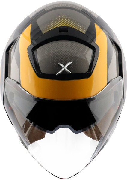 Striker Kask Ultron Black Yellow Gloss