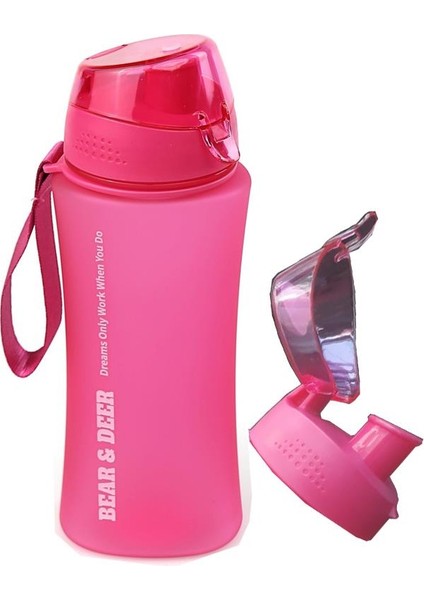 Bear & Deer Buzlu Pembe Detoks Filitreli Matara 480 ml 1 Adet