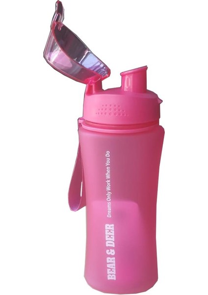 Bear & Deer Buzlu Pembe Detoks Filitreli Matara 480 ml 1 Adet