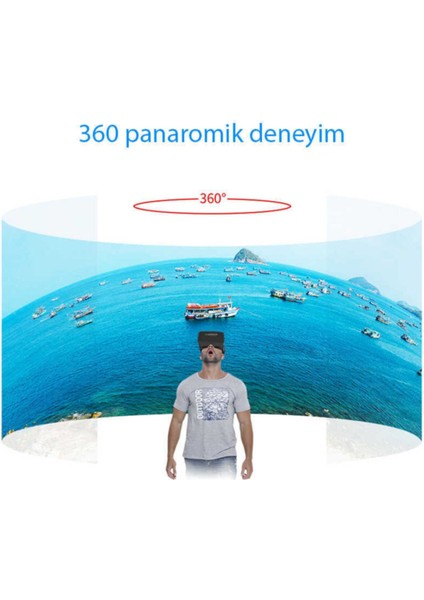 VR SHINECON G06A Reçine Lens 720° Panoramik 3D Stereo Sanal Gerçeklik Gözlüğü Metaverse Popsoket