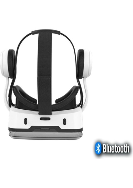 VR SHINECON G04BS Kulaklıklı Uyumlu Kablosuz Bluetooh Versiyon 3D Vr Gözlükleri 4.5-6.7 Inch