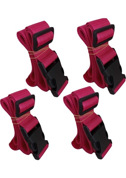 Pembe Renk Valiz Bavul Emniyet Kemeri 4 Adet En 4cm