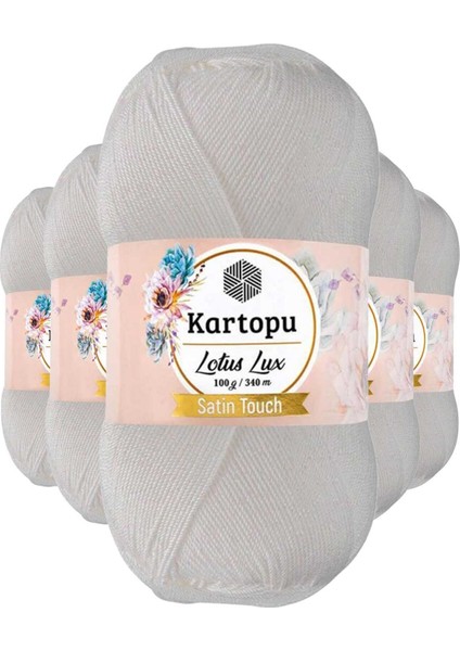 5 Adet Lotus Lux Bikini Büstiyer Bluz Simli Örgü Ipi K010 Beyaz