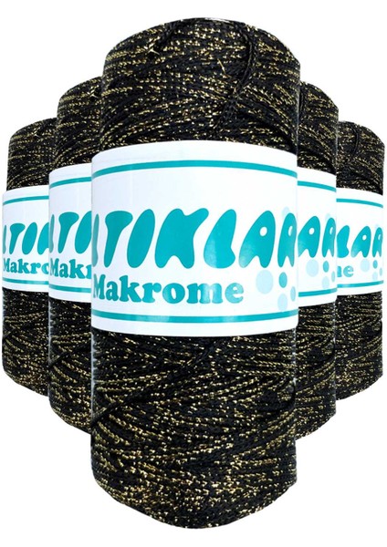 5 Adet Polyester Simli Makrome Ipi S-S-60