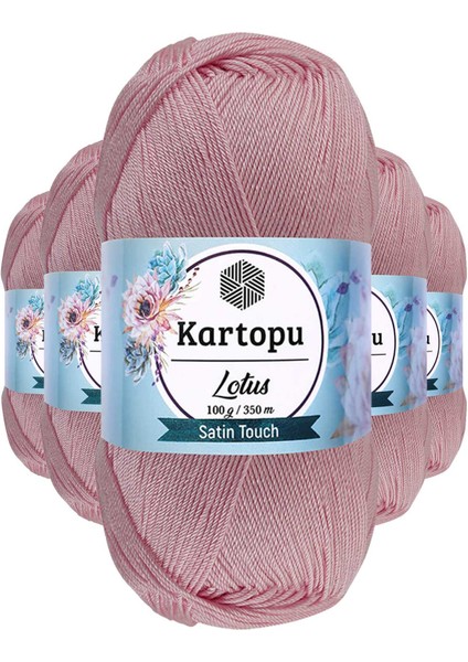 5 Adet Lotus Bikini Büstiyer Bluz Örgü Ipi K768 Açık Pembe