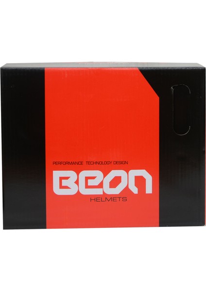 Beon B 700 Çene Açılır Motosiklet Kaskı Siyah Kırmızı - L