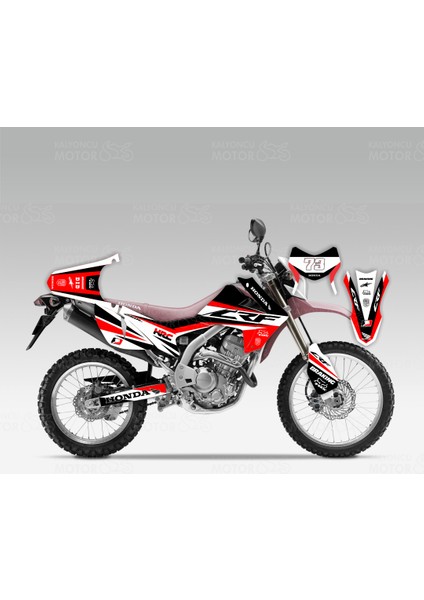 Honda Crf 250 L Hrc Design Sticker Set Siyah 73