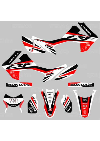 Honda Crf 250 L Hrc Design Sticker Set Siyah 73 fiyatları