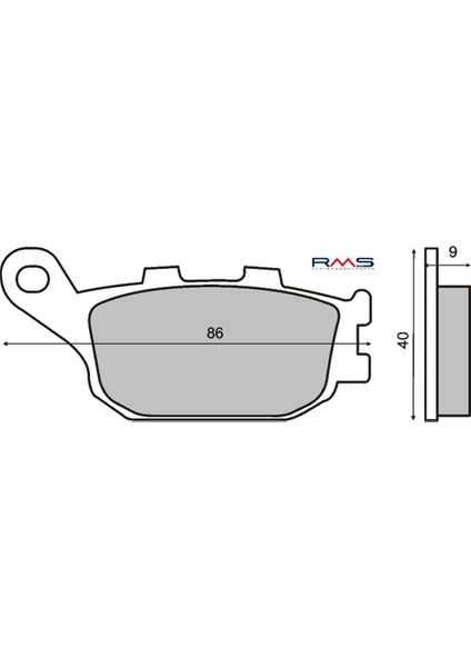 Fz 6 Fazer Arka Fren Organik 1 Takım Balata Rms