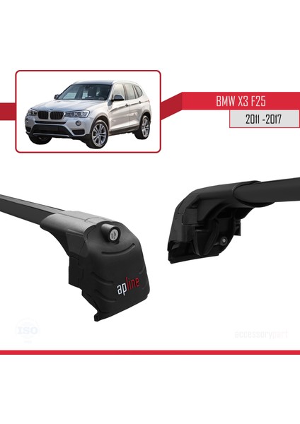 Bmw X3 F25 2011-2017 Arası ile Uyumlu Ace-2 Ara Atkı Tavan Barı Siyah fırsatları