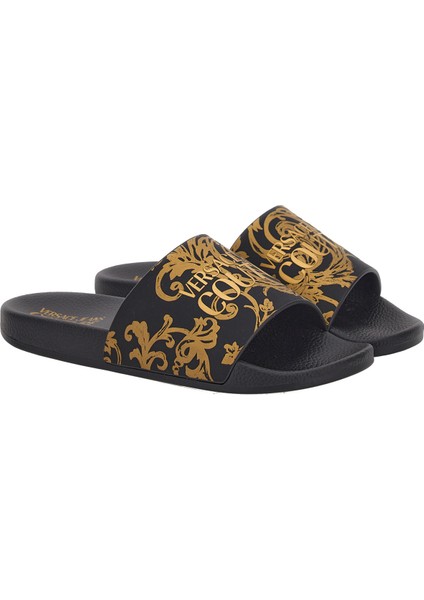 Versace Jeans Couture Siyah Kadın Terlik 74VA3SQ3ZS365G89