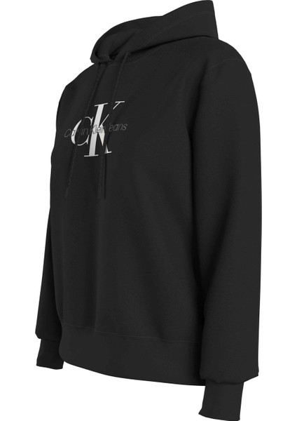 Kapüşon Yaka Baskılı Siyah Kadın Sweatshırt J20J221335 fiyatları