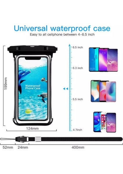 Su Geçirmez Cep Telefonu Kılıfları Şeffaf Telefon Sualtı Saklama Çantası Yüzme Dalış Koruyucu Yüzme Çantaları Su Geçirmez Telefon Kılıfı (Yurt Dışından)
