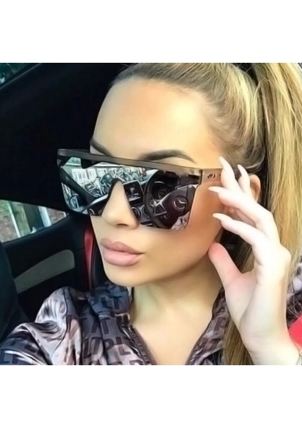 2023 Kadın/erkek Vintage Erkek Düz Üst Güneş Gözlüğü Siyah Kare Shades UV400 Degrade Güneş Gözlükleri (Yurt Dışından) modelleri