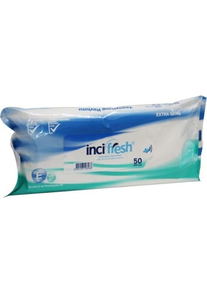 Incifresh Inci Fresh Islak Vücut Temizleme Havlusu 50 Pcs