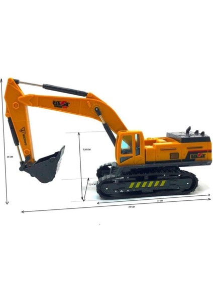 Scale Truck - Model Sürtmeli Excavatör Kepçe 30 cm Paletli modelleri