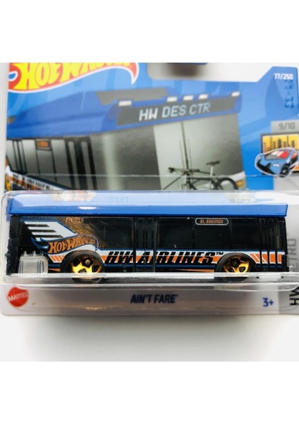 Hot Wheels 2022 New / Yeni Aın't Fare Mavi Otobüs Metro Hw 1:64 Ölçek Hot Wheels Marka 9/10