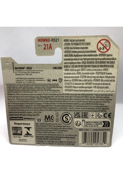 New - Yeni Batman Batmobıle Mat Haki Renk 1:64 Ölçek Hot Wheels Marka 5/5 modelleri