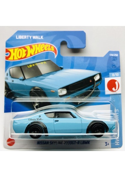 Hot Wheels 2022 Yeni Nissan Skyline 2000GT - R Lbwk Liberty Walk 1:64 Ölçek Hot Wheels Marka 8/10