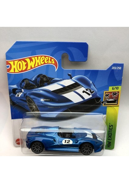 Yeni - New Mclaren Elva Blue Mini Araba 1:64 Ölçek Hot Wheels Marka 3/10