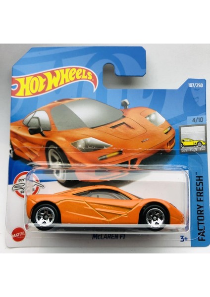 2022 Yeni Mclaren F1 Orange 1:64 Ölçek Hot Wheels Marka 4/10
