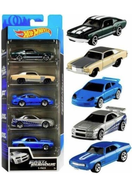 Fast & Furious 5'li Araba Seti Hot Wheels 5'li