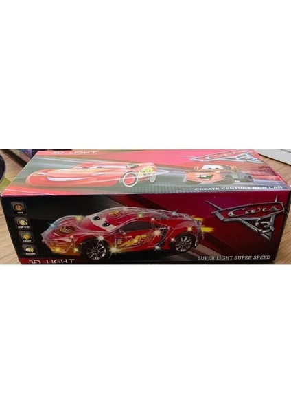 Cars 3 Şimşek Mcqueen Oyuncak Araba Sesli Işıklı Hareketli Pilli Oyuncak Şimşek Araba