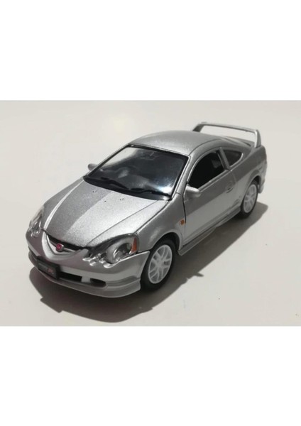 Metal Honda Integra Type 1/36 Ölçek Çek Bırak Metal Model Oyuncak Araba Gri