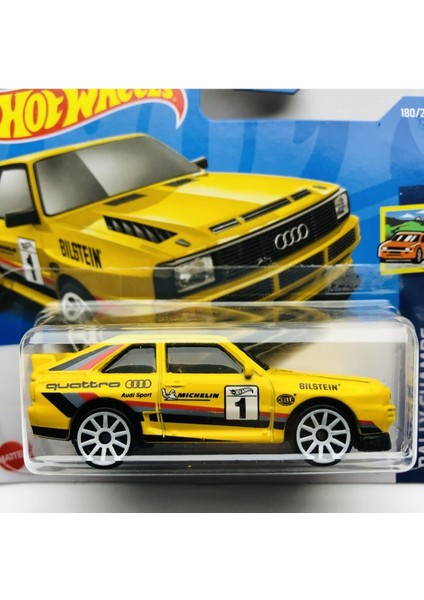 Hot Wheels 2022 Yeni &quot; 84 Audi Sport Quattro Sarı 1:64 Ölçek Hot Wheels Marka 1/5