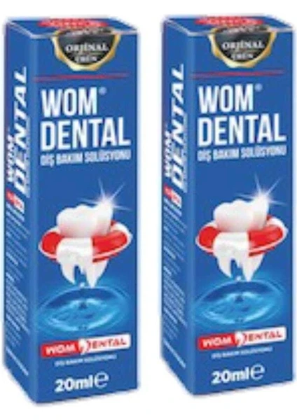 Wom Dental Diş Bakım Solüsyonu 20 ml (2ADET)