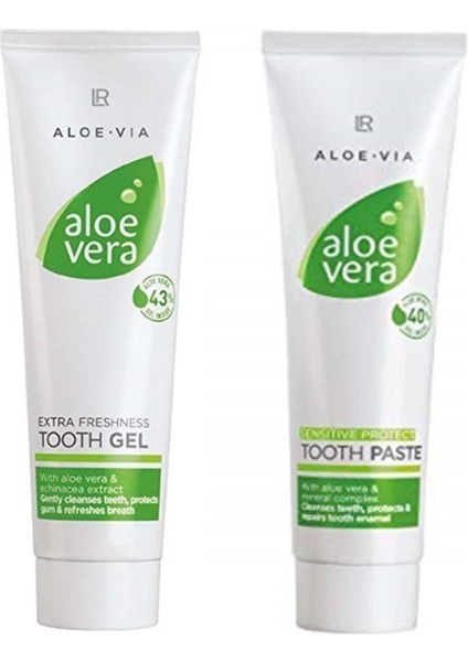 Aloe Vera Gel Diş Macunu 100 ml + Aloe Vera Hassas Diş Macunu 100 ml