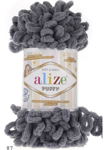 Koyu Gri Puffy 87 (5 Li Paket) 769550227645