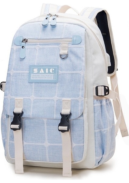 Bonanza Int USB Soket Tasarımlı Okul Sırt Çantası - Mor (Yurt Dışından)