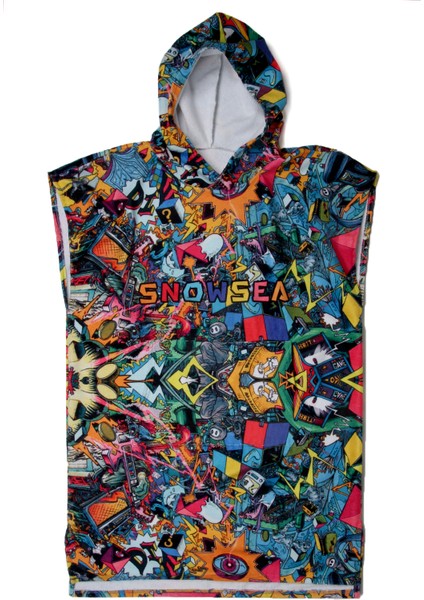 Sp103-2 Özel Tasarım Plaj Havlu Panço, Sörf Pançosu