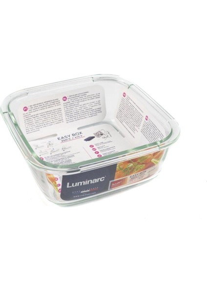 Luminarc Kare Cam Saklama Kabı 76 cl 16X16X6CM 769961907341