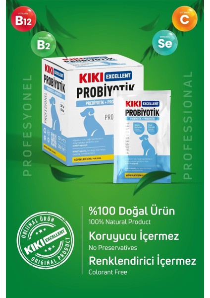 Kıkı Excellent Köpek Probiyotik Prebiyotik Saşe 1 Gr. 30 Adet (Kutu) KD111B30 modelleri