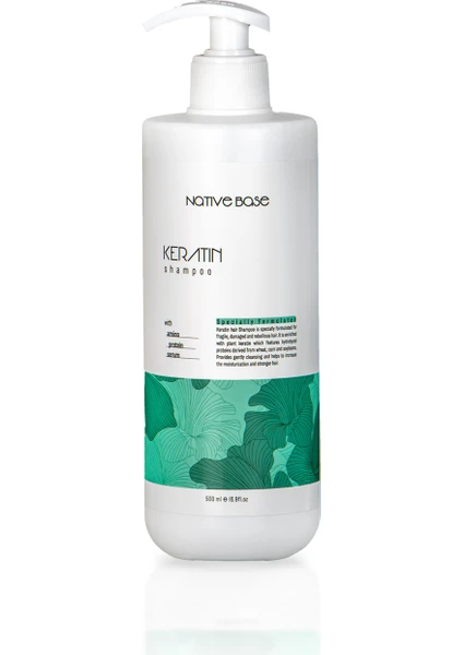 Native Base Keratin Shampoo 500 Ml