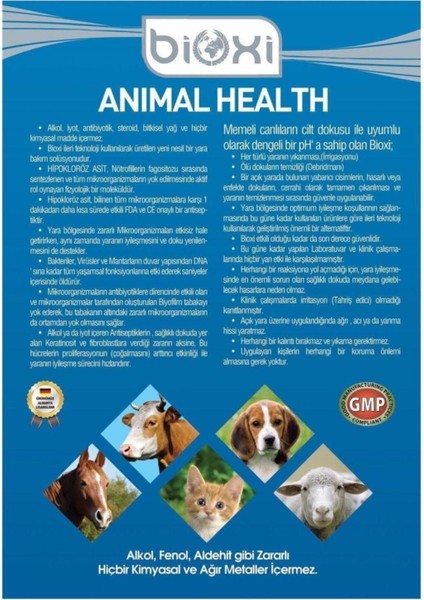 Biyosidal Animal Health-Hayvan Bakım ve Temizleme Solusyonu 150 ml fiyatları