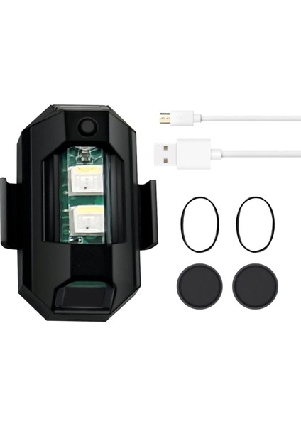 7 Renk Çarpışma Önleyici Bisiklet Uyarı Ikaz Ledi Drone Çakar LED