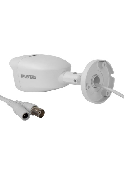 Plato PL-22765 2mp 2.8 mm 4ın1 Gece Görüşlü Siyah Beyaz Plastik Kasa Ahd Bullet Kamera (2818)