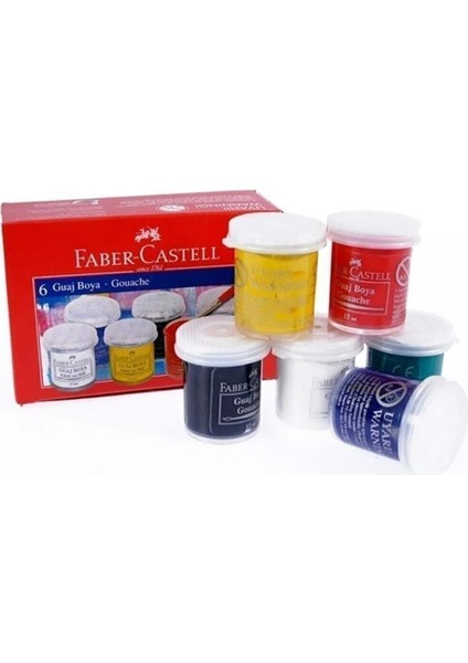 Faber & Faber Faber Castell Guaj Boya 6'Lı. 6x15 Ml 769656639626