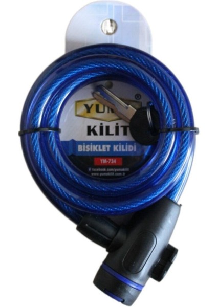 Bisiklet Kilidi 150CM - YM734 - Mavi