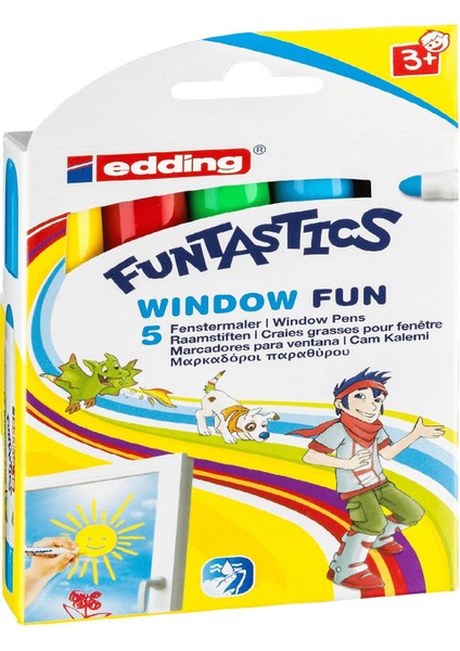 Funtastics 5'Li Cam Boyama Kalemi 769939580832