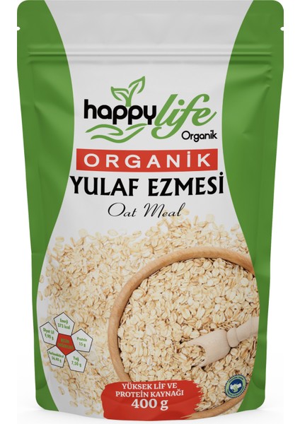 Happy Life Organik Yulaf Ezmesi 400 gr