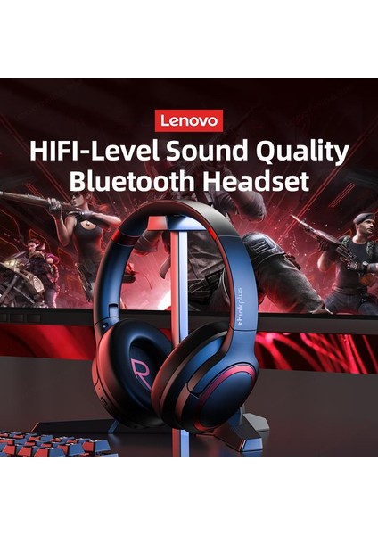 Thinkplus TH40 Kablosuz Bluetooth Kulaküstü Kulaklık Beyaz fırsatları