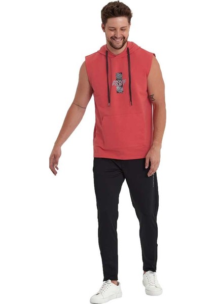 Erkek Kapüşonlu Kanguru Cepli Kolsuz Sweatshirt fiyatları