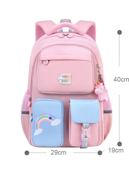 Sırt Çantası Kız Ortaokul Lise Öğrencileri Yüksek Kapasiteli Çift Omuz Çantaları Üniversite Öğrencileri Bilgisayar Çantaları (Yurt Dışından)