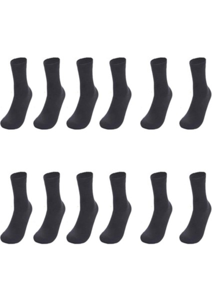 Erkek Füme Organic Socks 12 Adet Bambu Çorap