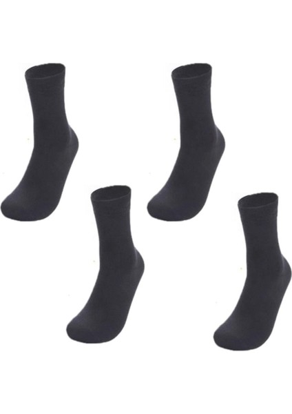 Erkek Gri Organic Socks 4 Adet Bambu Çorap